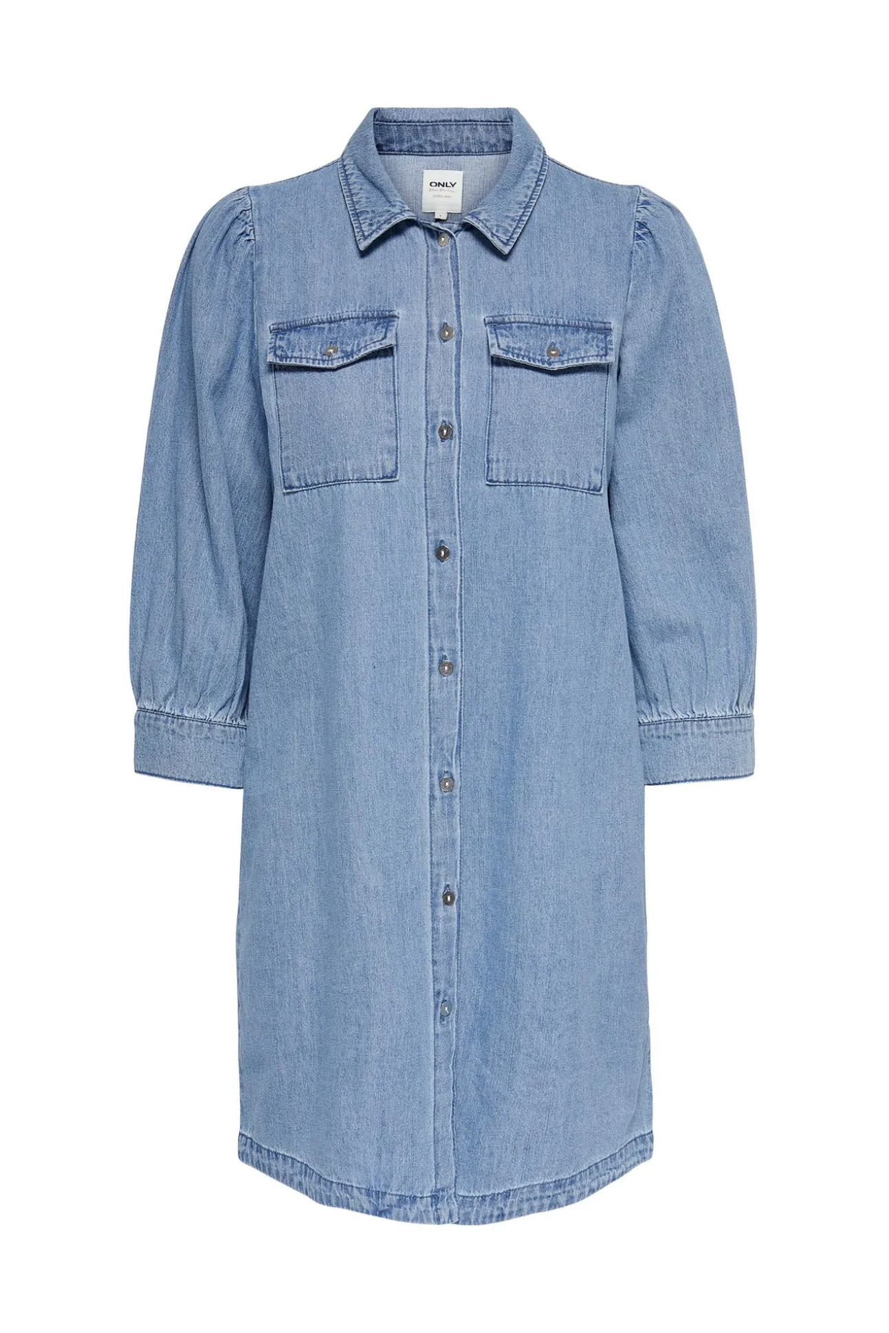 Vestido Manga Larga Denim