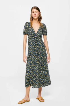 Vestido Midi Abertura Escote