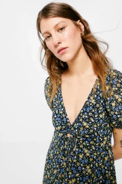 Vestido Midi Abertura Escote