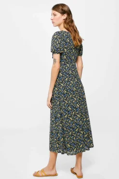 Vestido Midi Abertura Escote