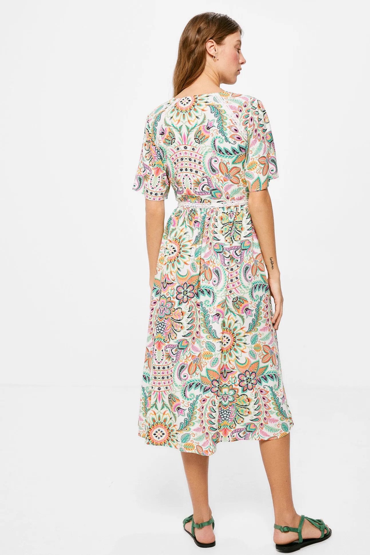 Vestido Midi Camisero Laces