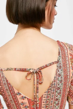 Vestido Midi Cenefas