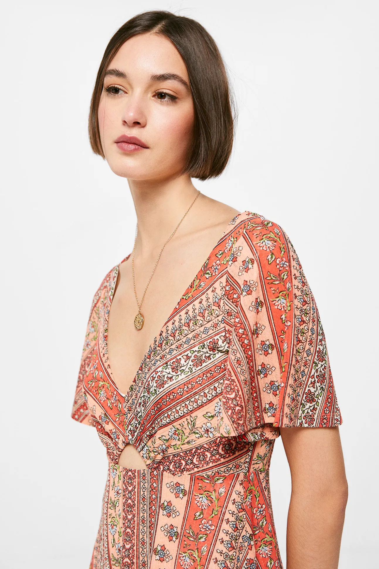 Vestido Midi Cenefas