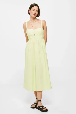 Vestido Midi Corse Popelin