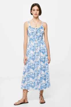 Vestido Midi Corsetero Lino Algodon