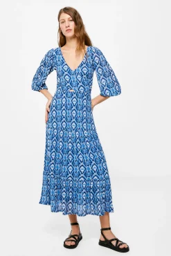 Vestido Midi Cruce Escote Abertura