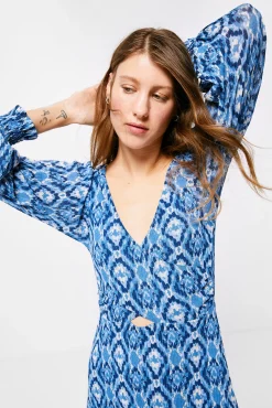 Vestido Midi Cruce Escote Abertura