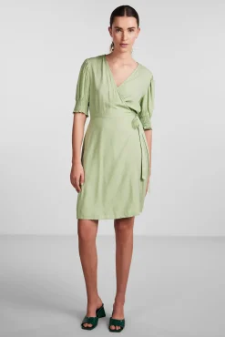Vestido Midi De Manga Corta.