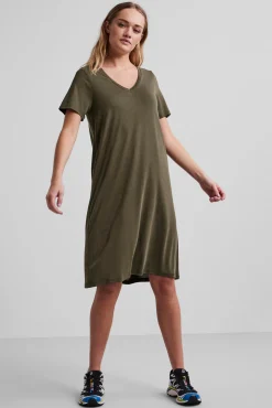 Vestido Midi De Tencel