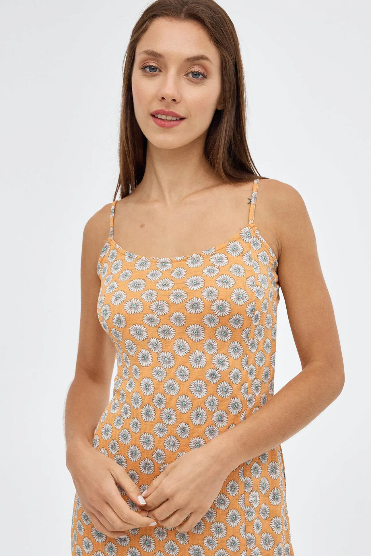 Vestido Midi De Tirantes Estam