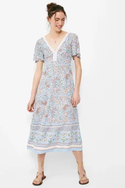 Vestido Midi Escote Espalda Lazo
