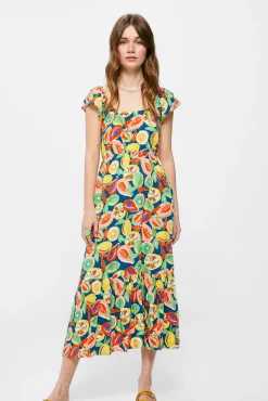 Vestido Midi Espalda Cruzada