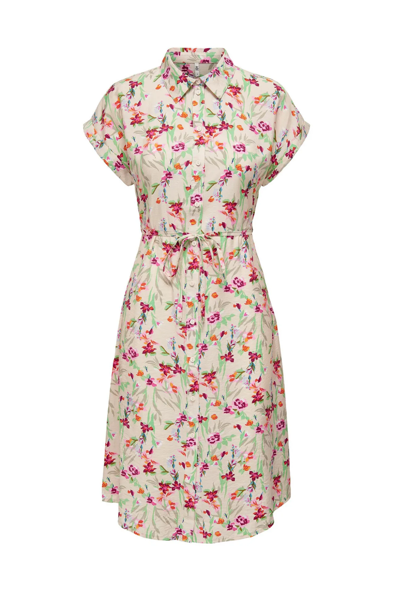 Vestido Midi Estampado Camisero
