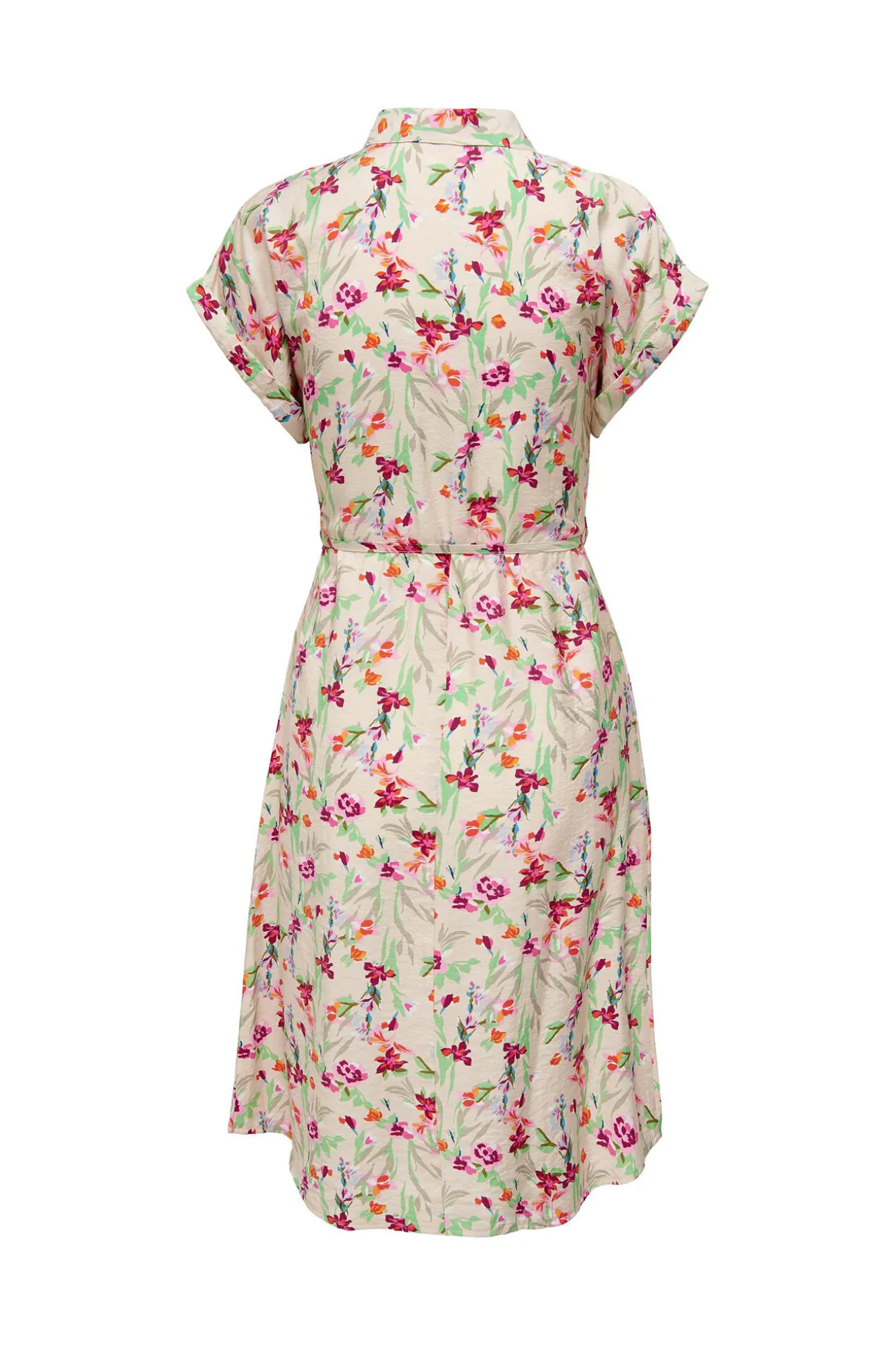 Vestido Midi Estampado Camisero