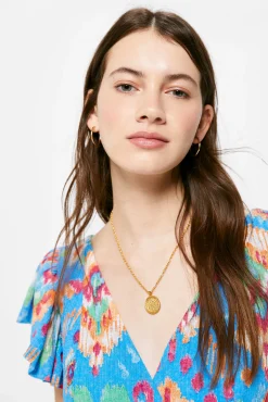 Vestido Midi Estampado Espalda Zigzag