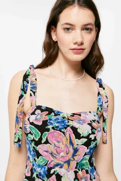 Vestido Midi Estampado Triantes Lazo