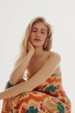 Vestido Midi Frunce