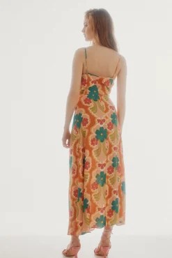 Vestido Midi Frunce