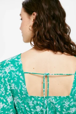 Vestido Midi Gomas Cintura