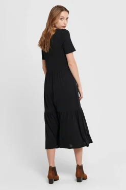 Vestido Midi Manga Corta