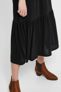 Vestido Midi Manga Corta