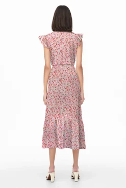 Vestido Midi Manga Corta