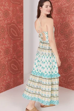 Vestido Midi Nido De Abeja