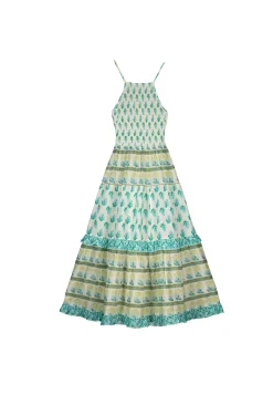 Vestido Midi Nido De Abeja