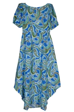 Vestido Midi Nudo Escote Picos