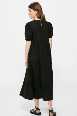 Vestido Midi Popelin Paneles