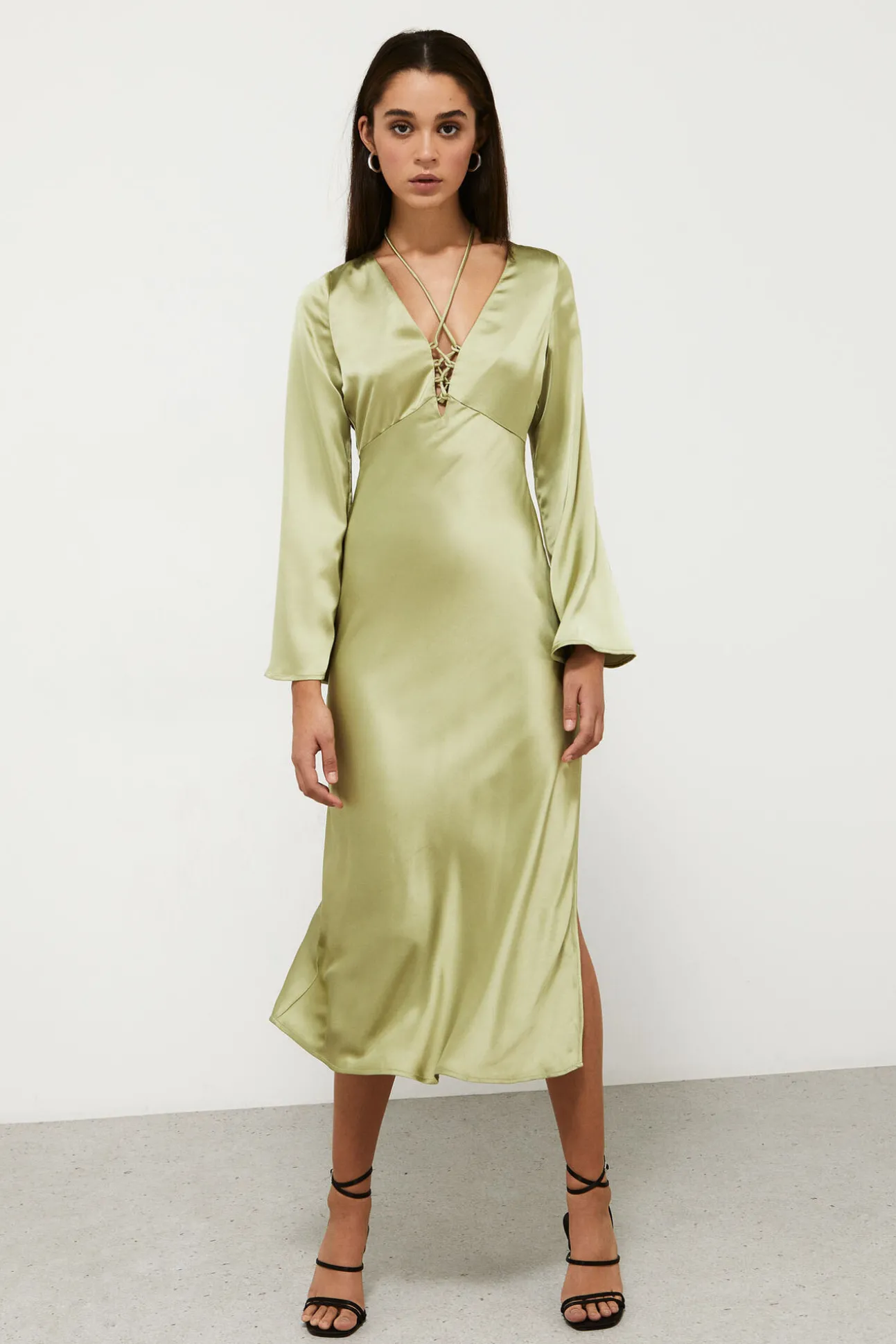 Vestido Midi Satinado