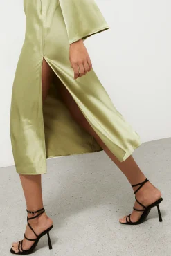 Vestido Midi Satinado