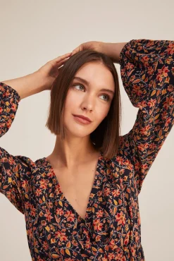 Vestido Midi Volante Picos