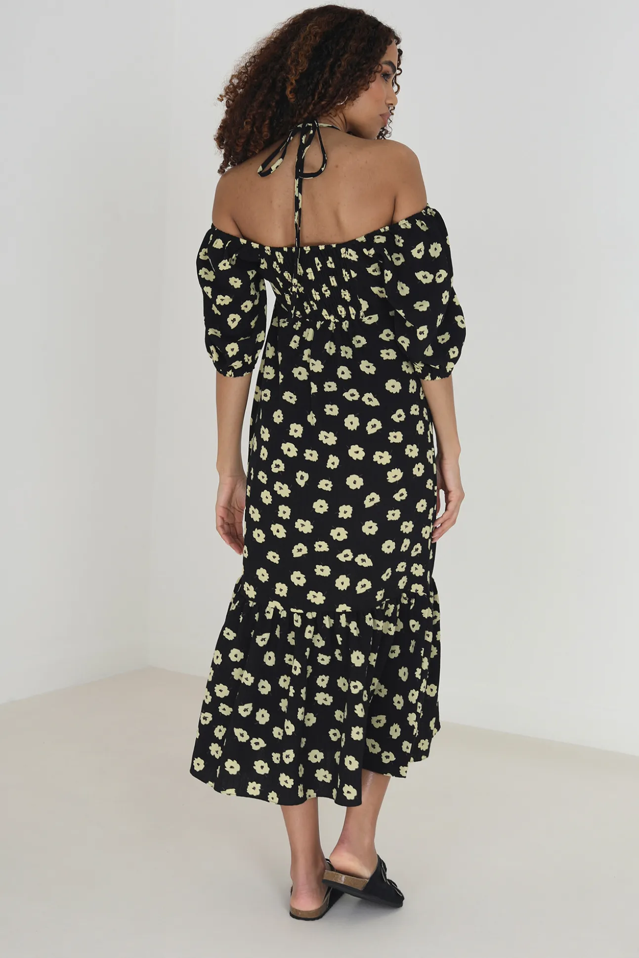Vestido Midi Y Estampado