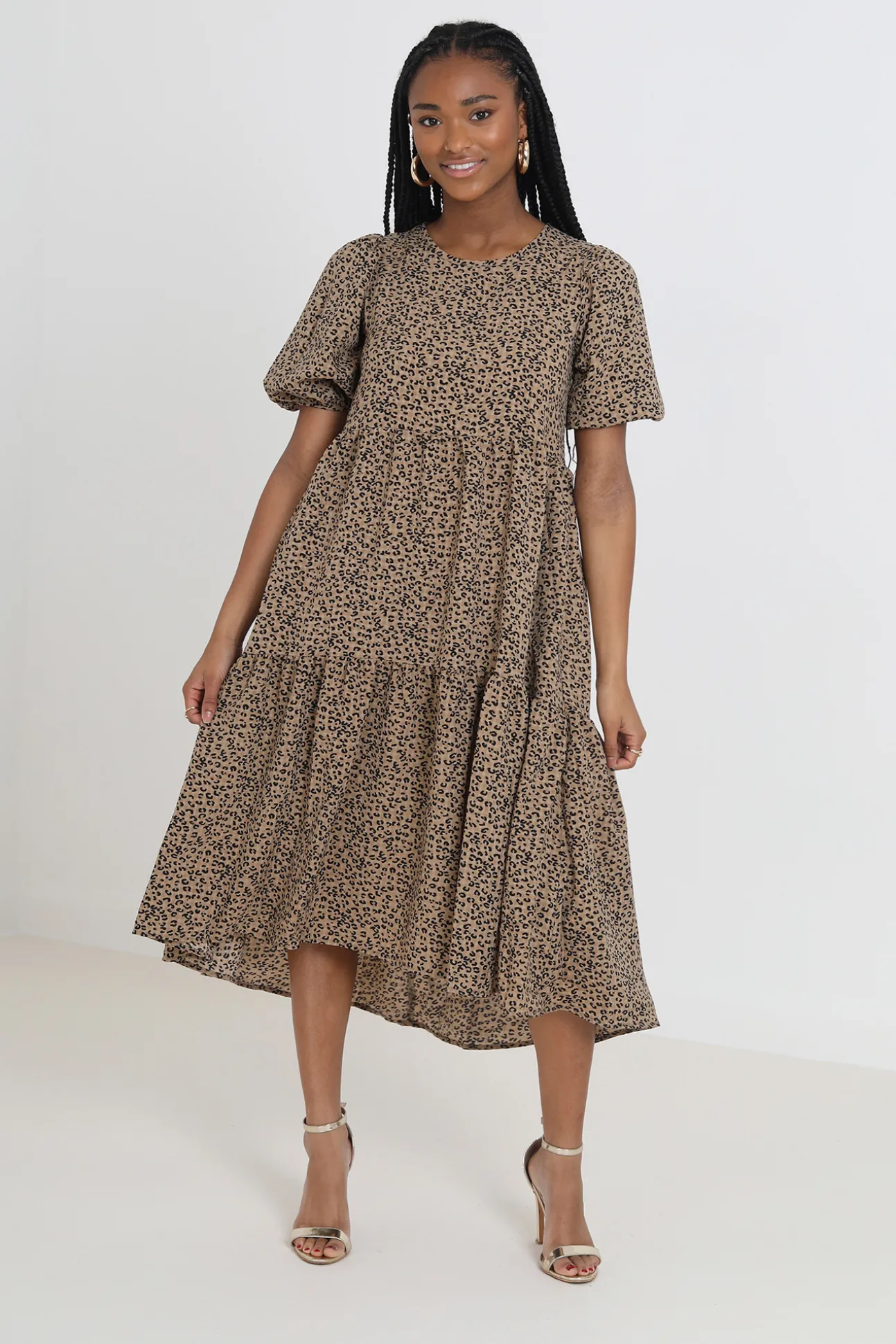 Vestido Midi Y Estampado