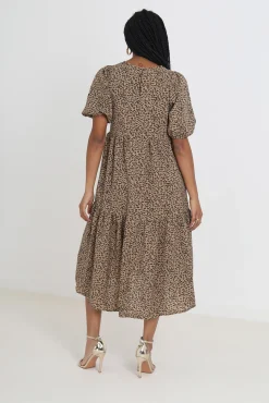 Vestido Midi Y Estampado