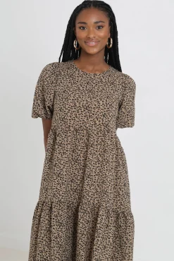 Vestido Midi Y Estampado