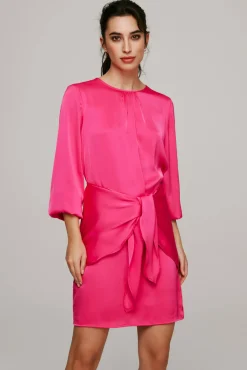 Vestido Mini De Manga Larga.