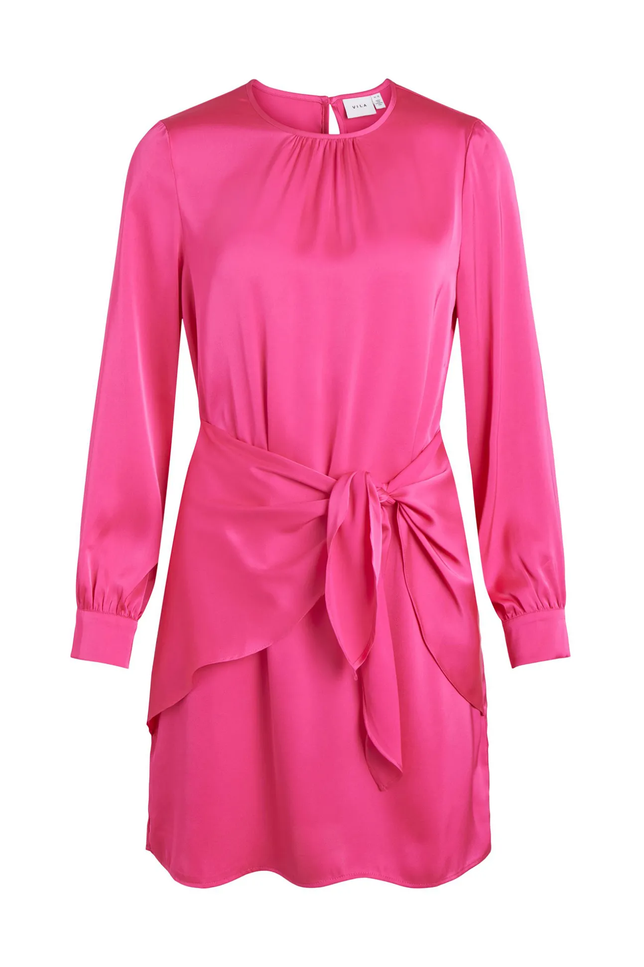 Vestido Mini De Manga Larga.
