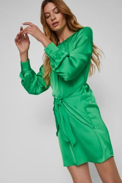 Vestido Mini De Manga Larga.