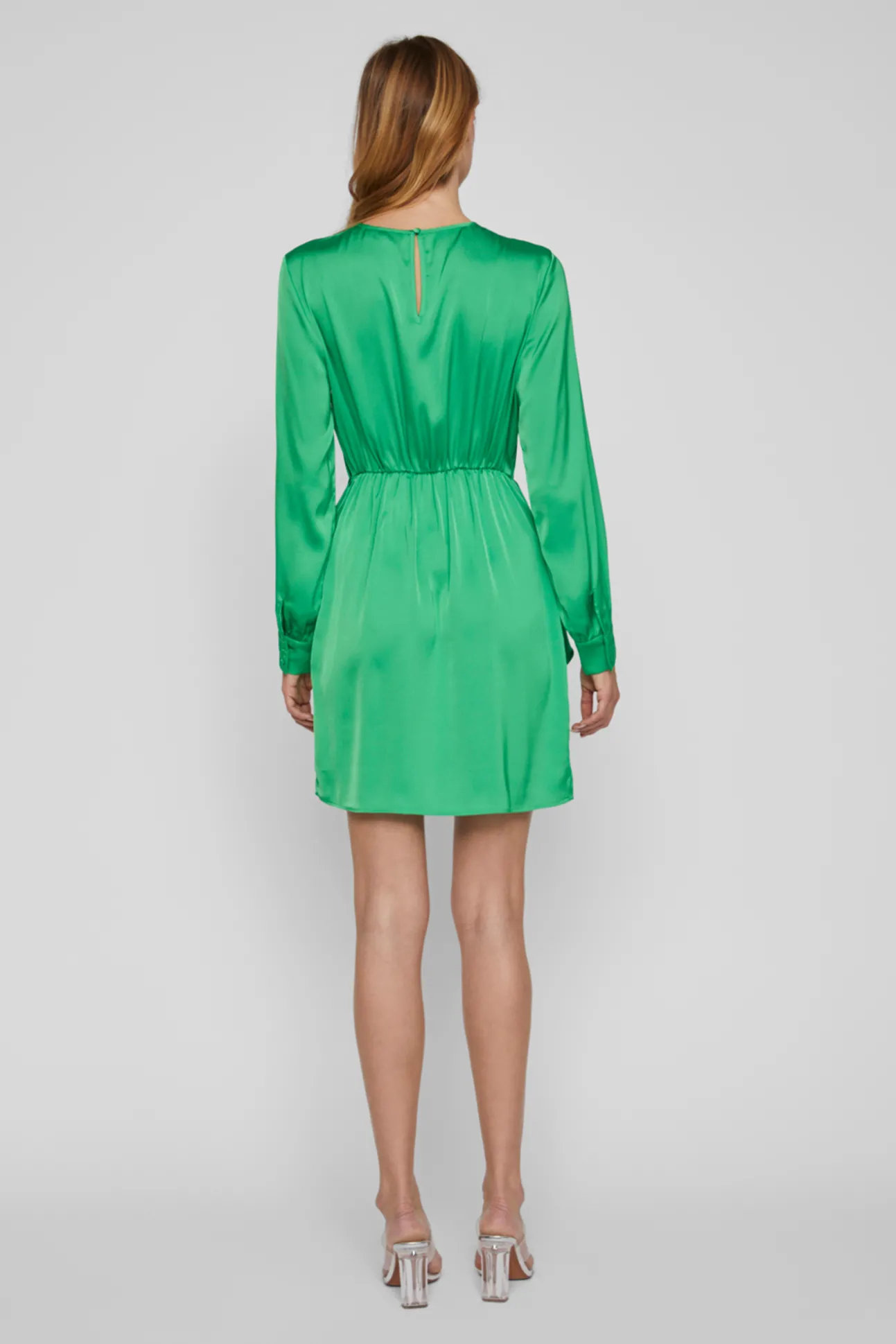 Vestido Mini De Manga Larga.