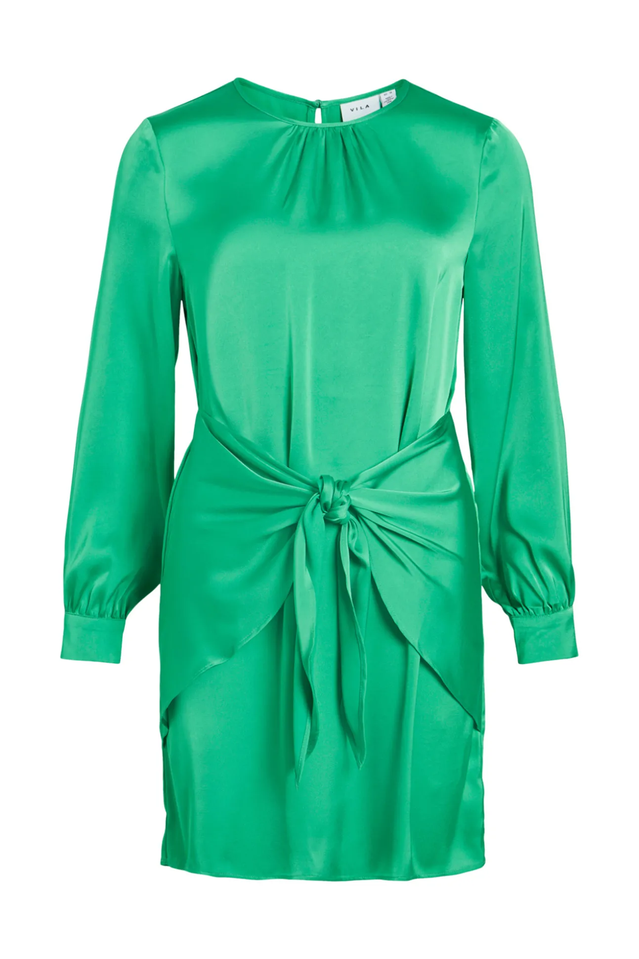 Vestido Mini De Manga Larga.