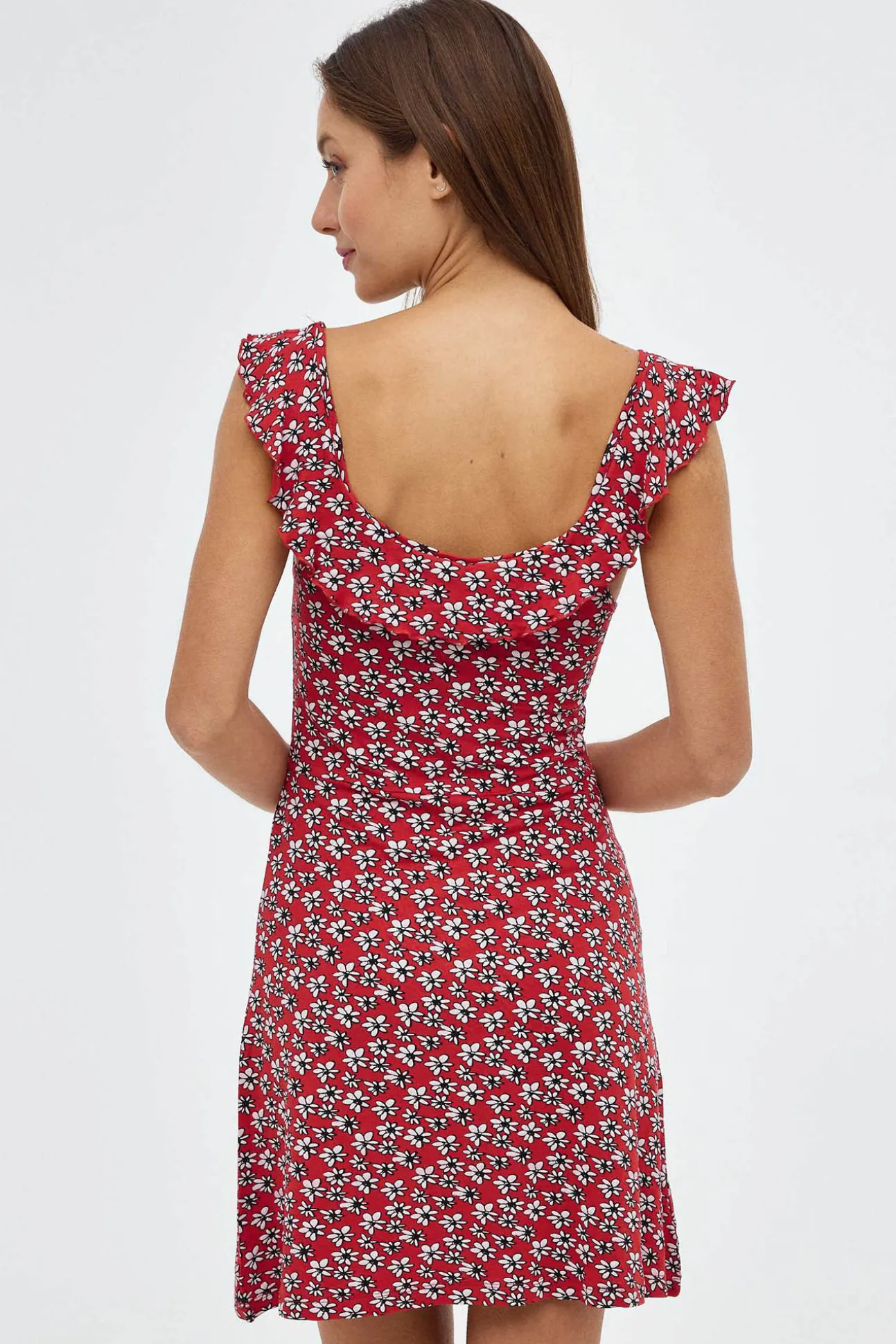 Vestido Mini Estampado Floral
