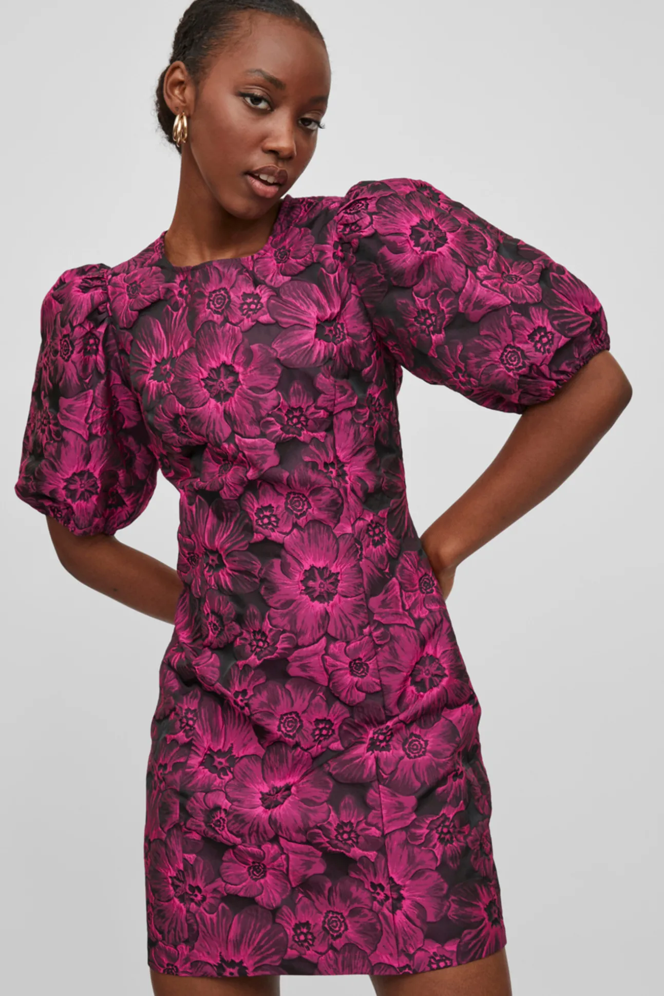 Vestido Mini Jacquard