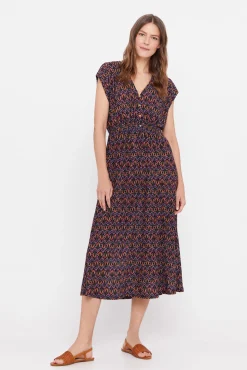 Vestido Plisado Estampado