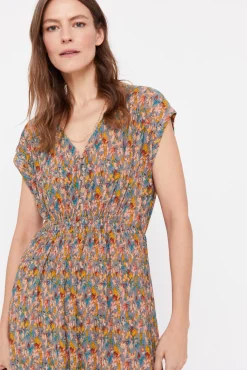 Vestido Plisado Estampado