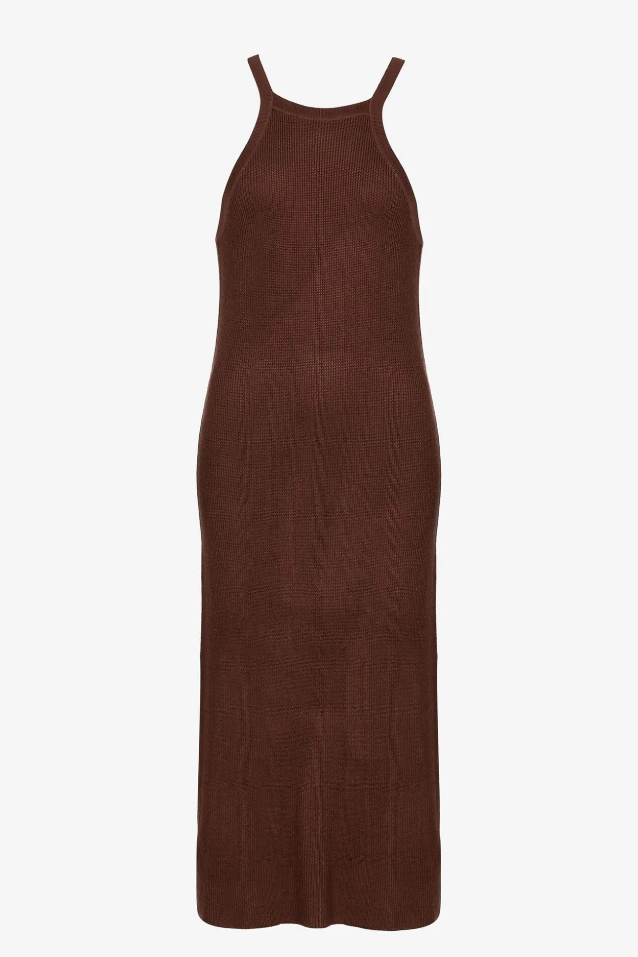 Vestido Punto Con Cuello Halter