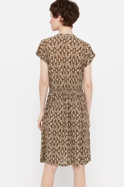 Vestido Punto Plisado Estampado