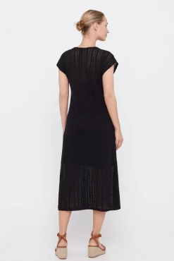 Vestido Punto Plisado Multicolor