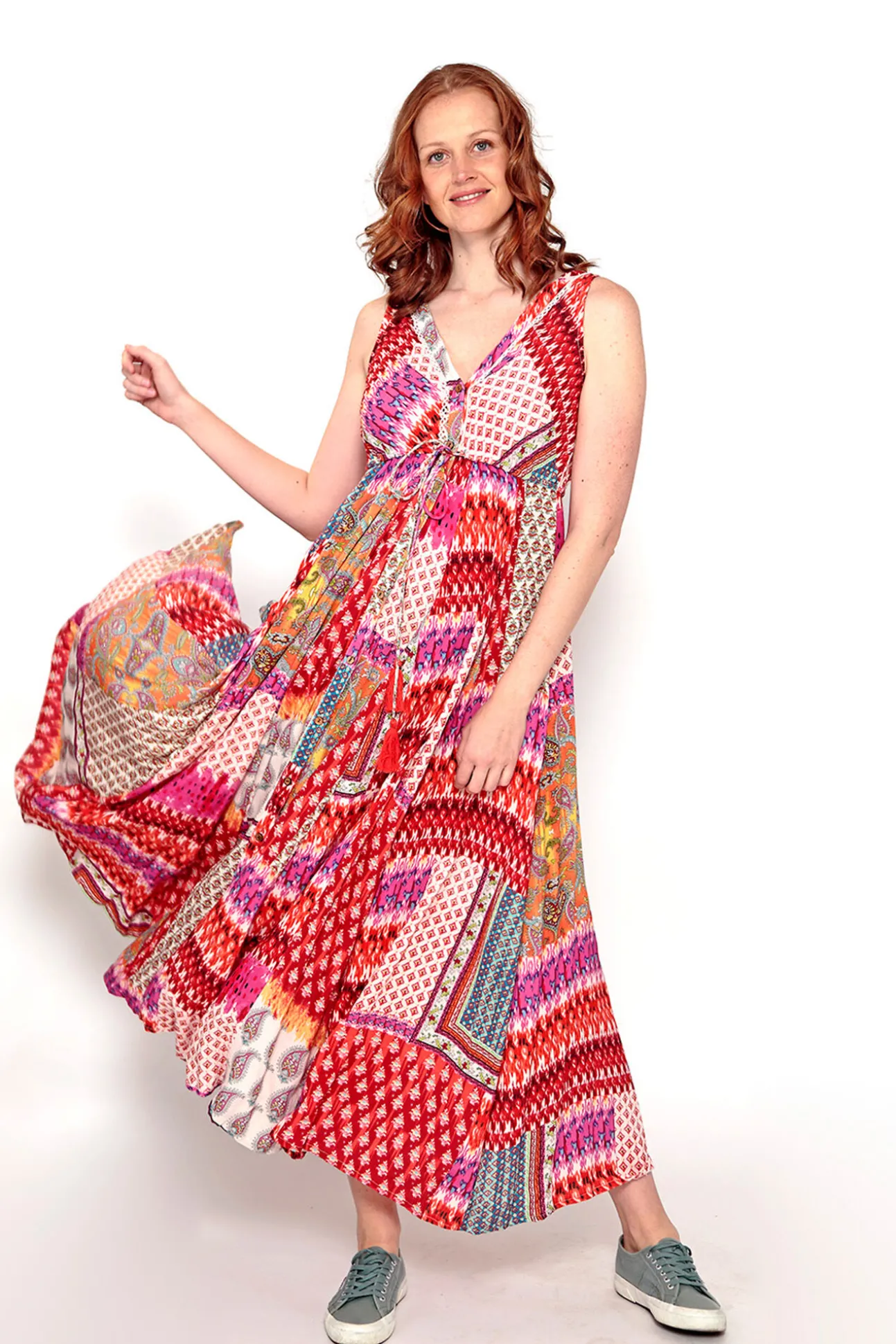 Vestido Sin Mangas Con Print